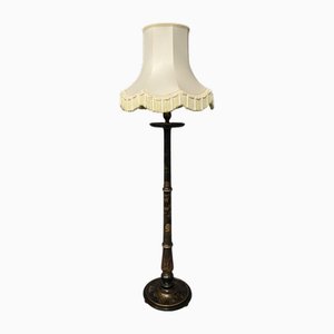 Vintage Chinoiserie Standard Lamp with Shade, 1920