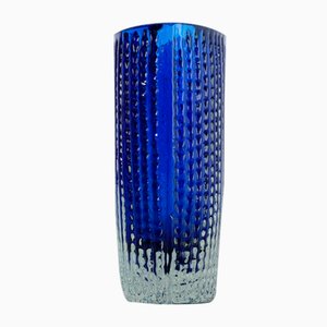 Vaso Mid-Century in vetro di Kurt Wokan
