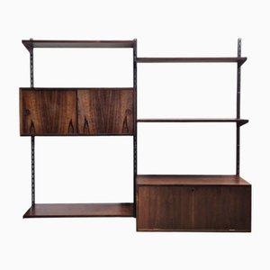 Rosewood Wall System by Kai Kristiansen, 1960s, Set of 9