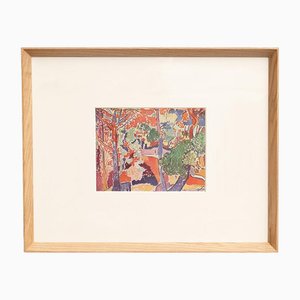 André Derain, Fauvist Composition, 1948, Color Cliché Print, Framed