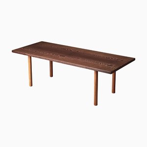 Scandinavian Modern Coffee Table in Wenge & Oak attributed to Hans J. Wegner for Andreas Tuck, 1950s