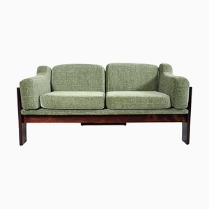 Mid-Century Two Seater Sofa Oriolo attributed to Claudio Salocchi for Sormani Wood, 1960s