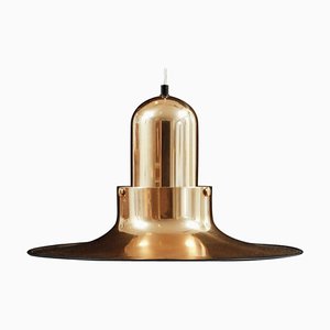 Scandinavian Modern Golden Pendant Lamp by Po Ström for Ikea, 1970s