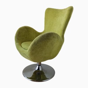 Bucket Seat in Chrome and Green, 1990s
