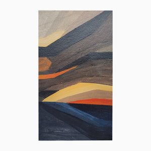 Sergiusz Powalka, Wyzni Wielki Furkotny Staw (Tatra-See), 2021, Acryl auf Karton
