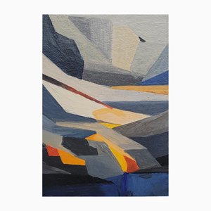 Sergiusz Powalka, Wielki Furkotny Staw (Tatra-See), 2022, Acryl auf Karton
