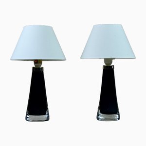 Tischlampen von Karl Fagerlund für Orrefors, Schweden, 1960er, 2er Set