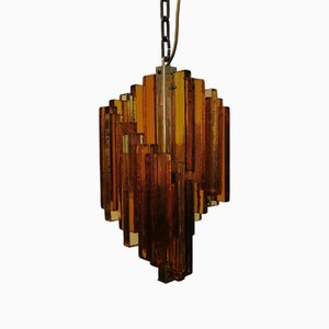 Brutalist Hanging Lamp by Svens Aage Holm Sørensen for Hassel & Teudt, Denmark, 1950s