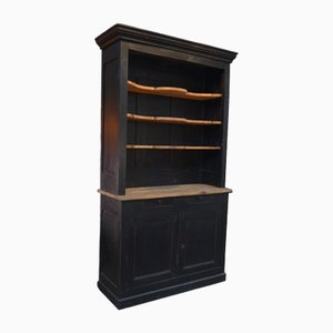 Credenza a due corpi in abete, fine XIX secolo