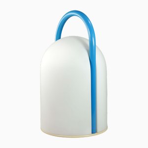 Vintage Italian Glass Tender Table Lamp, 1980