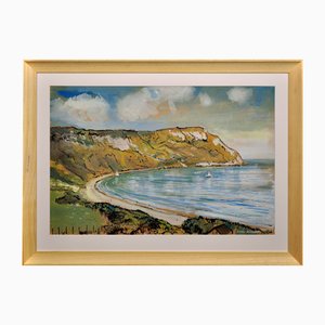Lionel Horsnell, Ringstead Bay and White Nothe, Dorset, Weymouth & Portland, 1960s, Watercolour, Framed