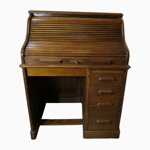 Scrivania Art Deco in quercia, fine XIX secolo