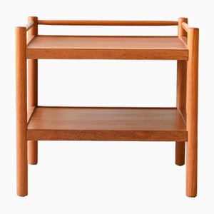 Vintage Couchtisch mit Doppelregal, 1960er