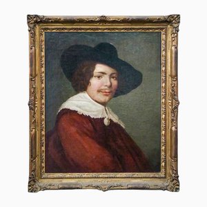 Flemish Artist after Frans Hals, Portrait of a Young Man, 1700s, Oil on Canvas