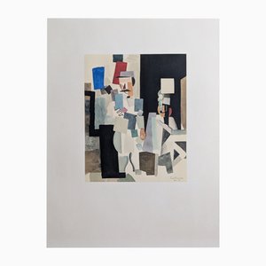 Roger De La Fresnaye, Composizione cubista, Litografia a colori, 1968