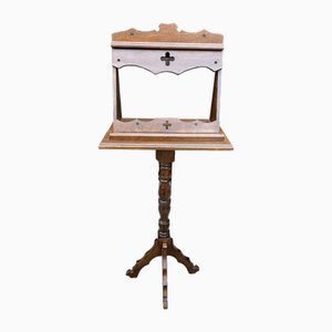 Mid-Century Wooden Revolving Lectern, 1940s