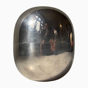 Super-Elliptical Egg Jar in Stainless Steel from Piet Hein
