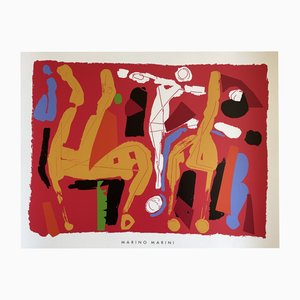 Marino Marini, Chevaux et Cavaliers V, 1972 / 1994, Siebdruck