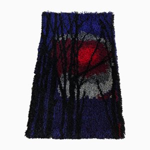 Mid-Century Tapestry Rya Wool Rug, 1960s