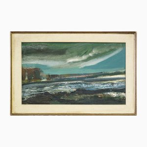 Seascape, 1890s-1910s, Oil on Canvas, Framed