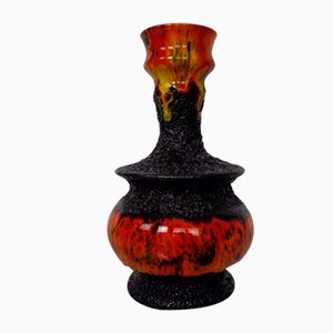 Pop Art Lava Ceramic Vase by Walter Gerhards, 1970s