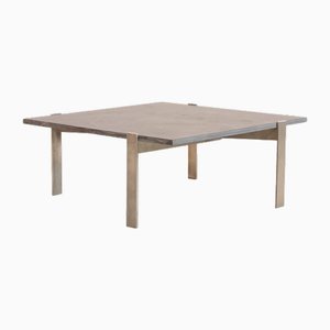 Square Coffee Table with Slate Top by Rob Parry, 1950s