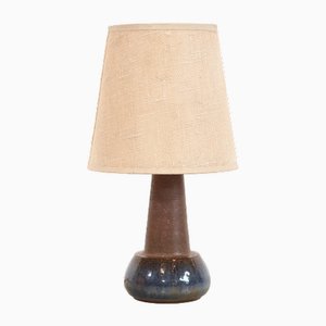 Blaue Tischlampe aus Keramik von Marianne Starck für Bornholm, 1960er