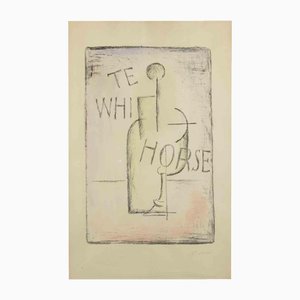 Lithographie Carlo Carrà, The White Horse, 1944