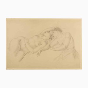 Leonard Tsuguharu Foujita, Les Amies, Etching, 1930