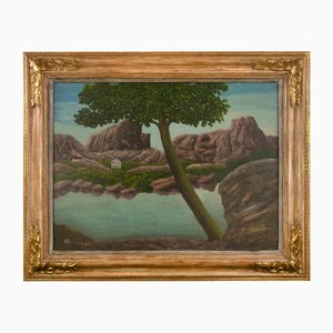 André Bauchant, Paysage Grecque, Oil Painting, 1943