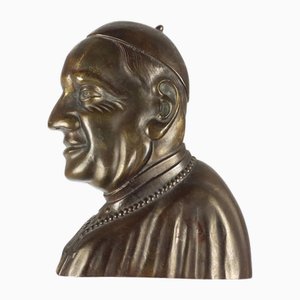 Popes Face in Bronze