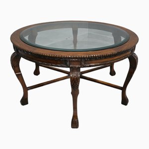 Carved Mahogany Occasional Coffee Table