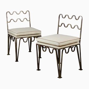 Set of Méander Side Chairs by Atelier Cabanel