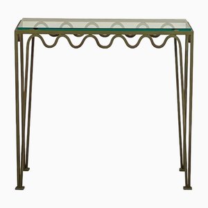 Verdigris Meandre & Glas Konsolentisch von Atelier Cabanel