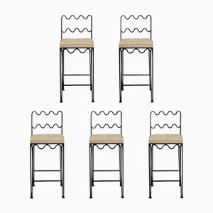 Méandre Barhocker von Atelier Cabanel, 5 . Set