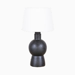 Schwarze Bilboquet Steingut Lampen von Atelier Cabanel, 2er Set