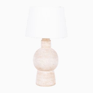White Bilboquet Stoneware Lamp by Atelier Cabanel