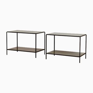 Rectiligne Mirrored Bedside Tables by Atelier Cabanel, Set of 2
