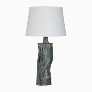 Difforme Tiger Glaze Table Lamp with Parchment Shade by Atelier Cabanel