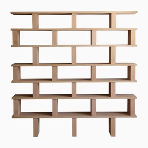 Verticale Polished Oak Shelving Unit by Atelier Cabanel