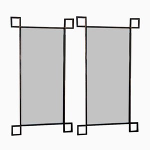 French Industrial Mirrors by Atelier Cabanel, Set of 2