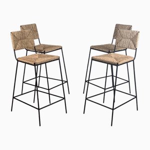 Campagne Counter Height Stools by Atelier Cabanel, Set of 4