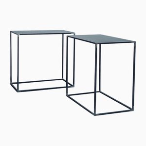 Filiforme Patinated Steel Side Tables by Atelier Cabanel, Set of 2