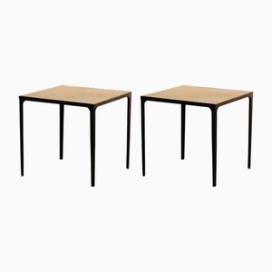 Esquisse Beistelltische aus Pergament & Schmiedeeisen von Atelier Cabanel, 2er Set