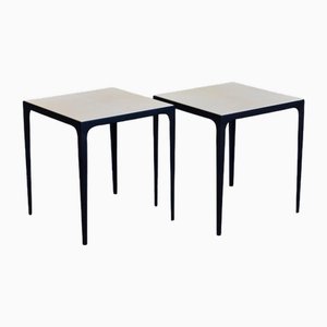 Esquisse Beistelltische aus Pergament & Schmiedeeisen von Atelier Cabanel, 2er Set