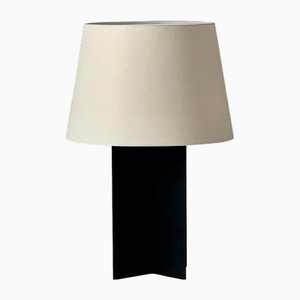 Large Cuatrolados Blackened Steel Lamp by Atelier Cabanel