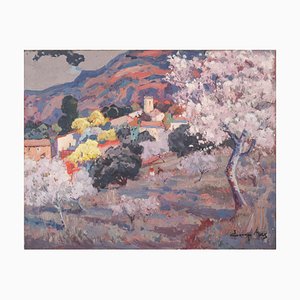 Josep Mas Pou, Mandelblüte, Giclée-Druck, 2000er, gerahmt