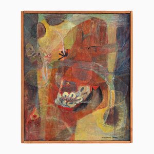 Suzanne Jean, Fonds Marins, Ölgemälde auf Leinwand, 1952