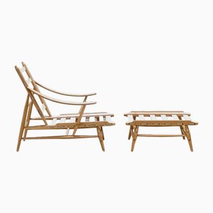 Set of Lounge Chair 427 with Ottoman from Ercol