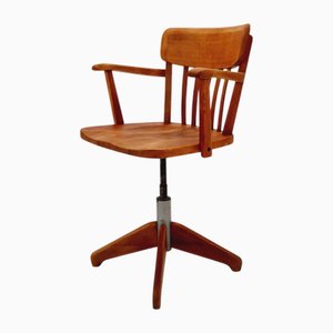 Fauteuil Pivotant Style Bauhaus en Bois de Stollgiroflex, 1960s